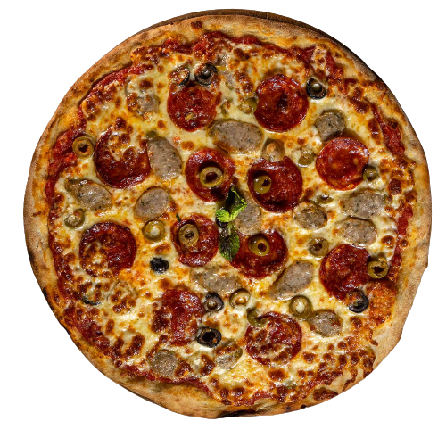 German Sausages And Salami Pizza Royal ♛ Pizza Delivery Bangkok