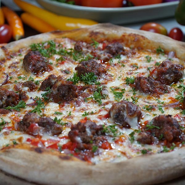 Meatball Pizza Royal ♛ Pizza Delivery Bangkok